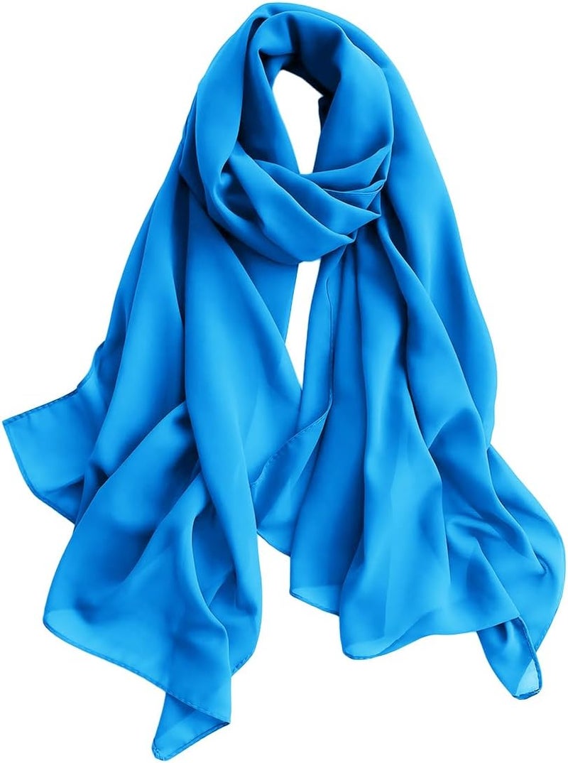 Harewom Chiffon Hijab for Women Sheer Shawl and Wraps for Wedding Bridal Scarves Summer Lightweight Sun-proof Scarf - Image 1